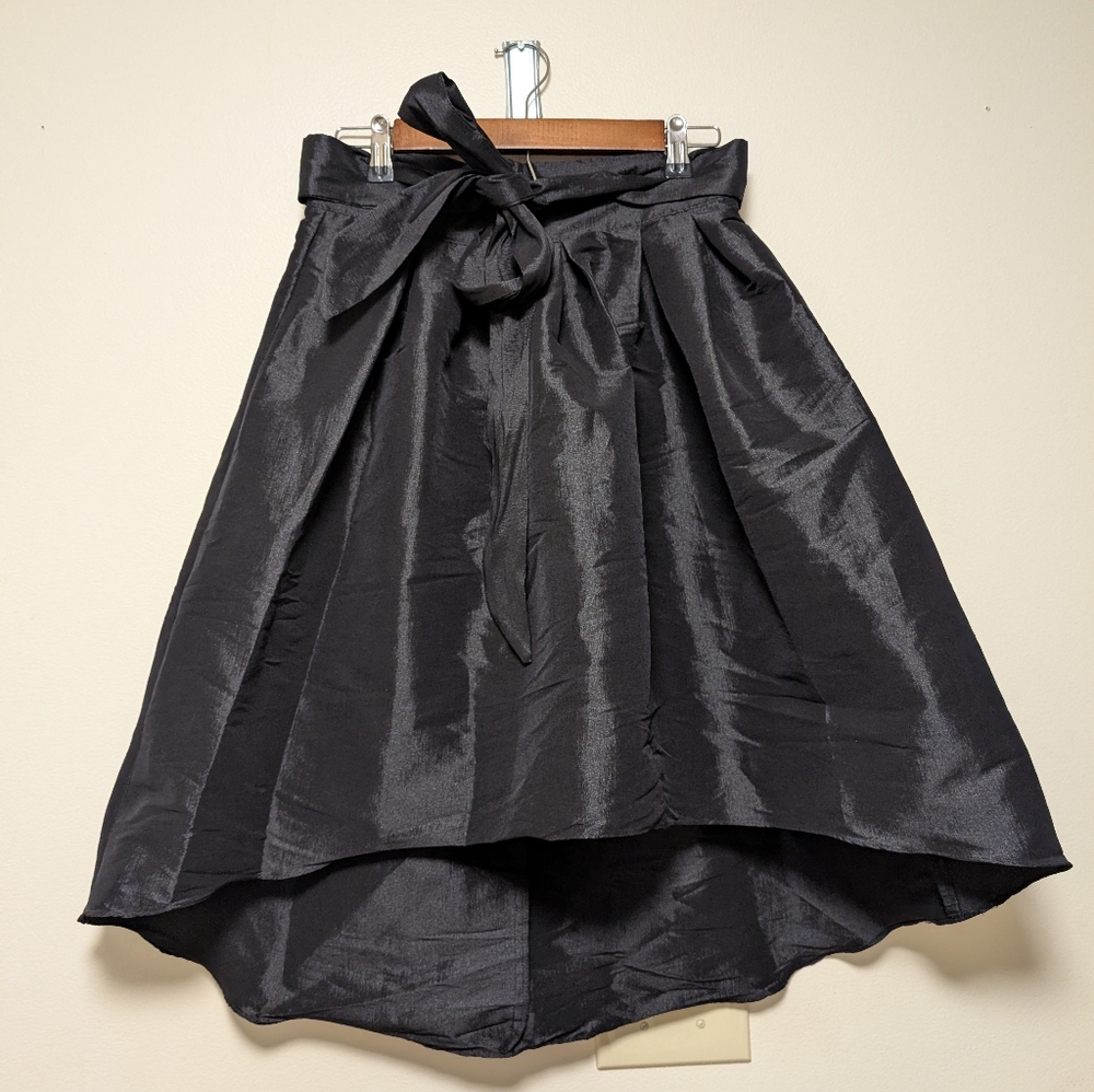 Marina Black High Low Skirt Tie Waist Formal Party Size S USA - Picture 2 of 8